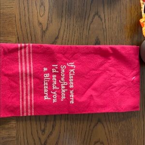 Winter themed dish rag